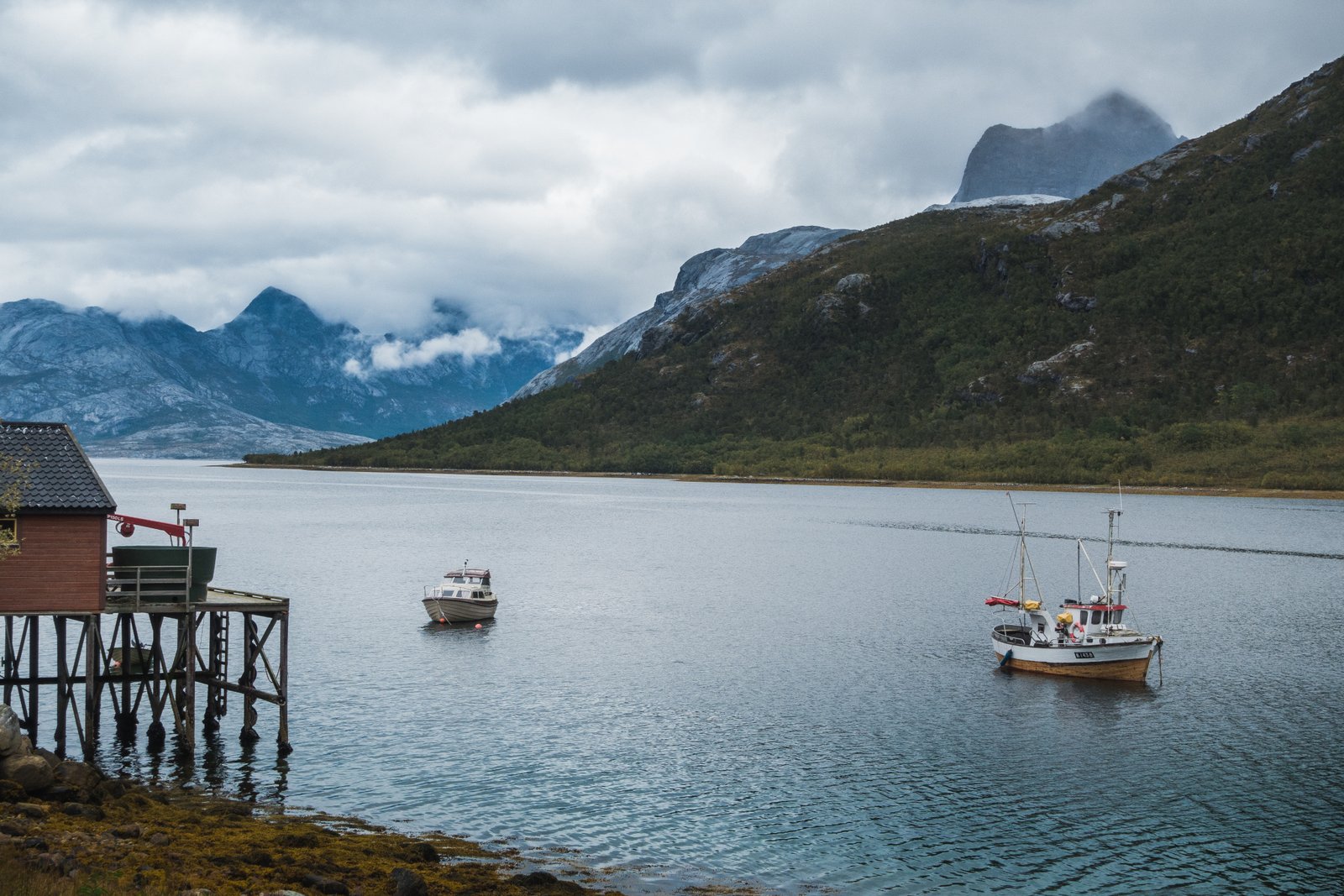 Mountain lake landscape