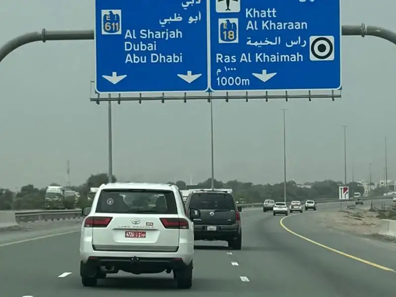 Arrival at Dubai